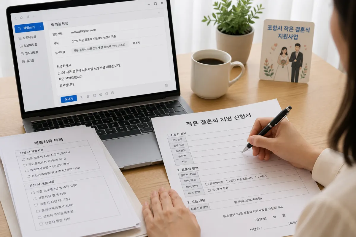 포항 작은 결혼식 지원사업 2026 신청방법, 최대 300만원 지원 대상 총정리