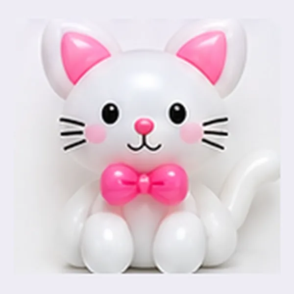고양이 풍선 작품